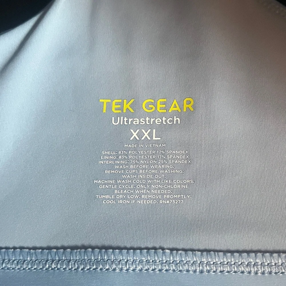 Tek Gear NWT Ultra-Stretch Medium Impact V-Neck Sports Bra - Picture 3 of 4